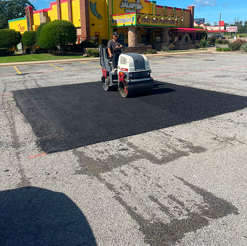 Restaurant parking lot repair